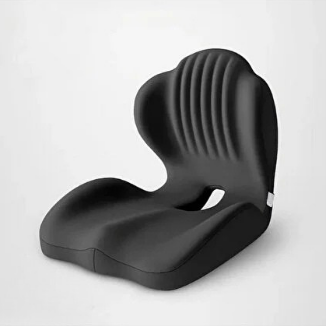 Pillowen Ergonomik Ofis ve Araç Oturma Yastığı Visko Ortopedik Sırt Destek Minderi