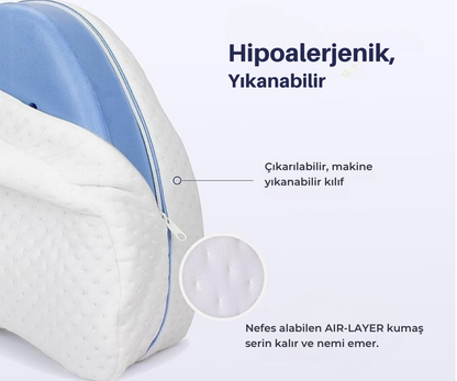 Pillowen Bacak Arası Yan Yatış Destek Yastığı