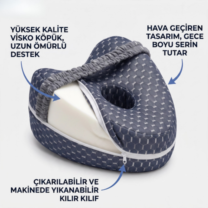 Pillowen Ortopedik Bacak Arası Yastığı — Yan Yatış Destek Minderi