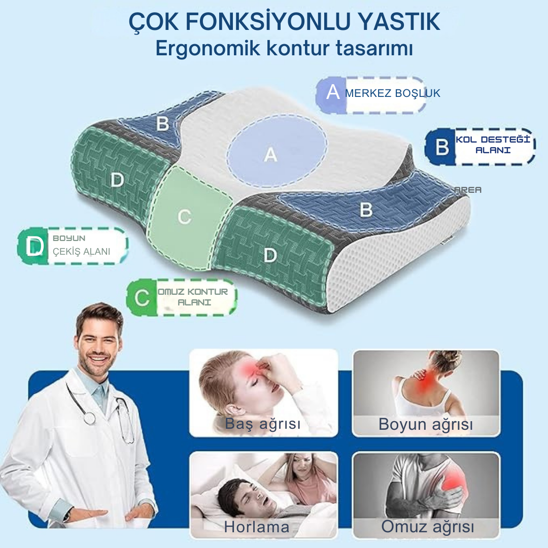 Pillowen Deluxe Ortopedik Visco Yastık