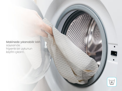 Pillowen Ergonomik Boyun Destek Yastığı | Boyun Ağrısı,Cilt Dostu Uyku Deneyimi